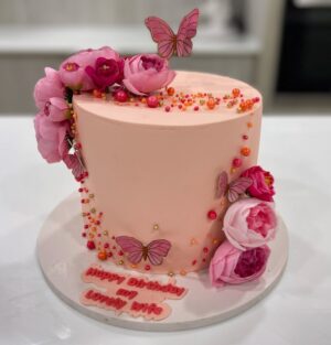 Butterfly Flower Cake