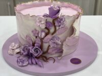Purple Floral Cake