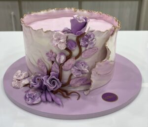 Purple Floral Cake