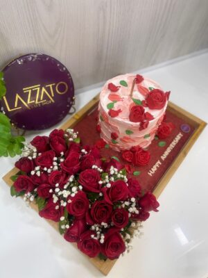 Anniversary Special Floral Tray