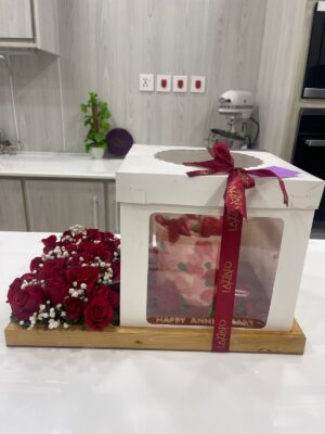 Anniversary Special Floral Tray - Image 2