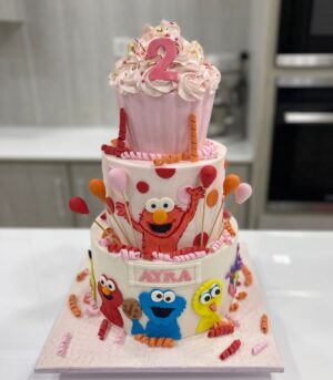 Pink Theme Cake