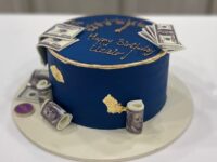 Dollar Blue Cake