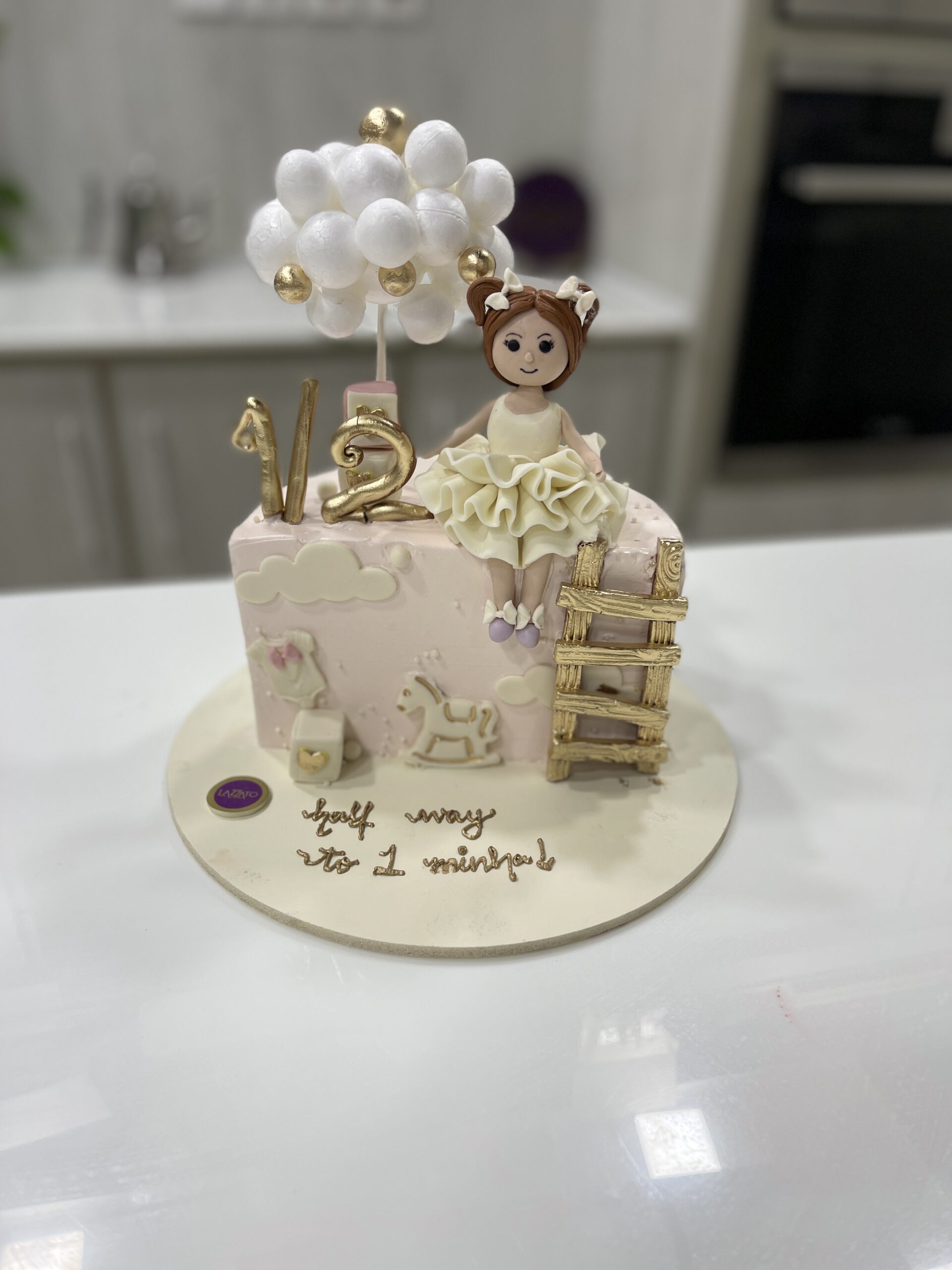 Half Way to One cake