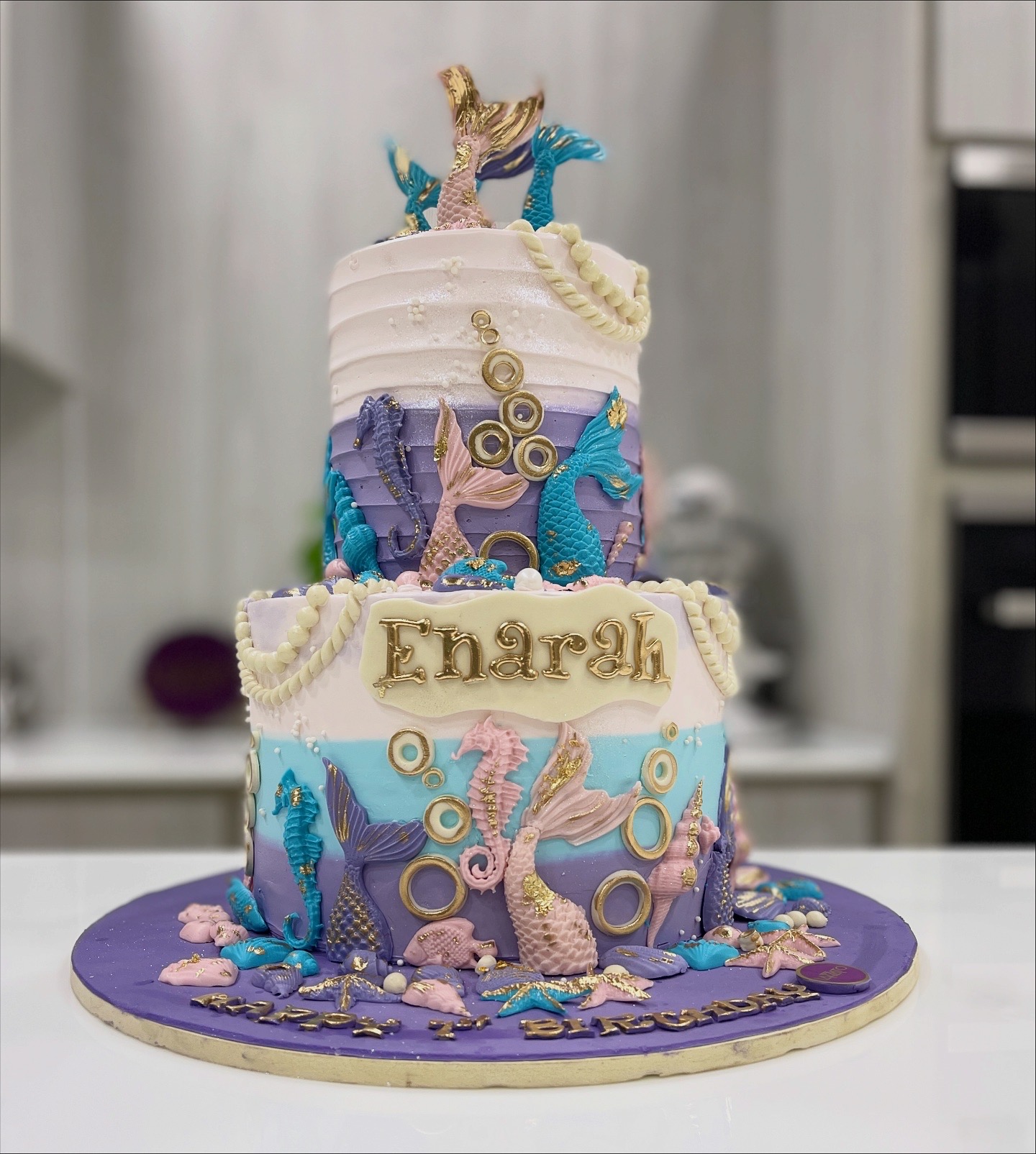 Mermaid 2 Tiers Cake