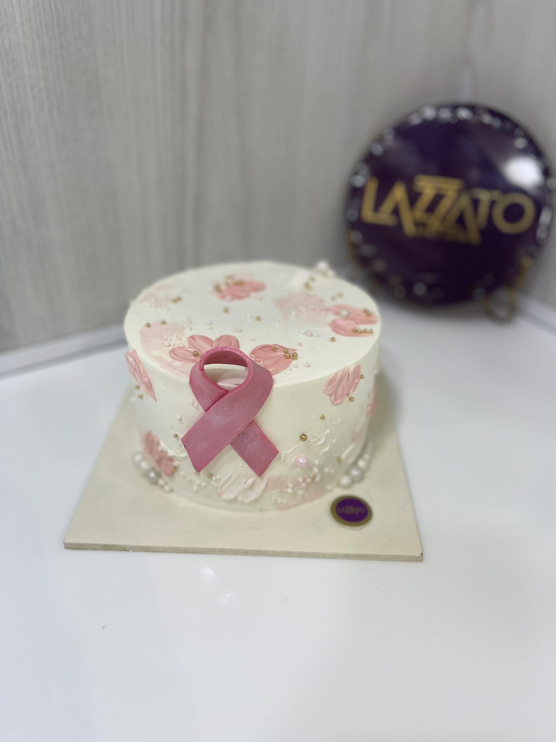 Pink Ribbon Cake