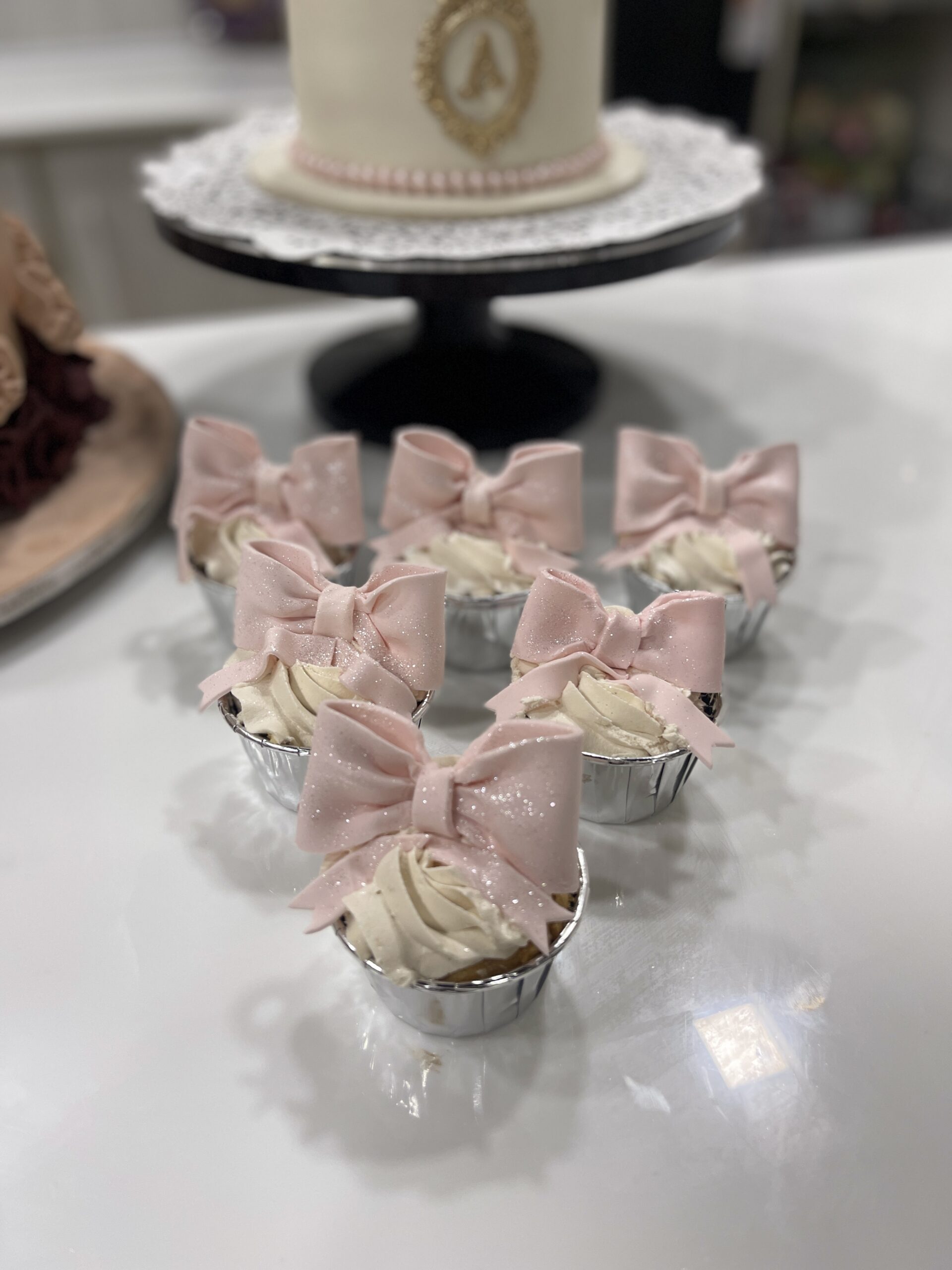 Princess Bow Cupcakes