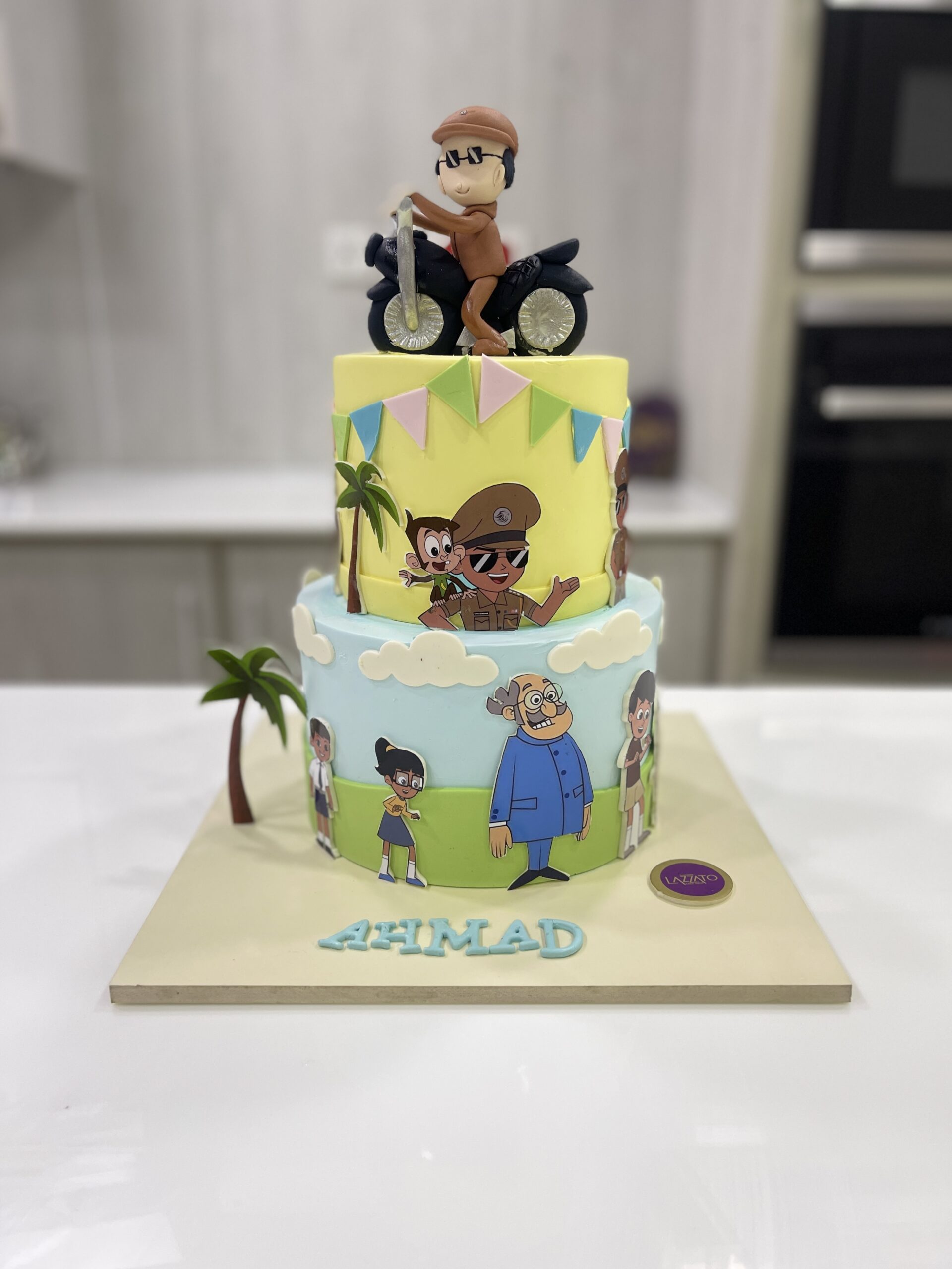 Singham Theme 2 Tiers Cake