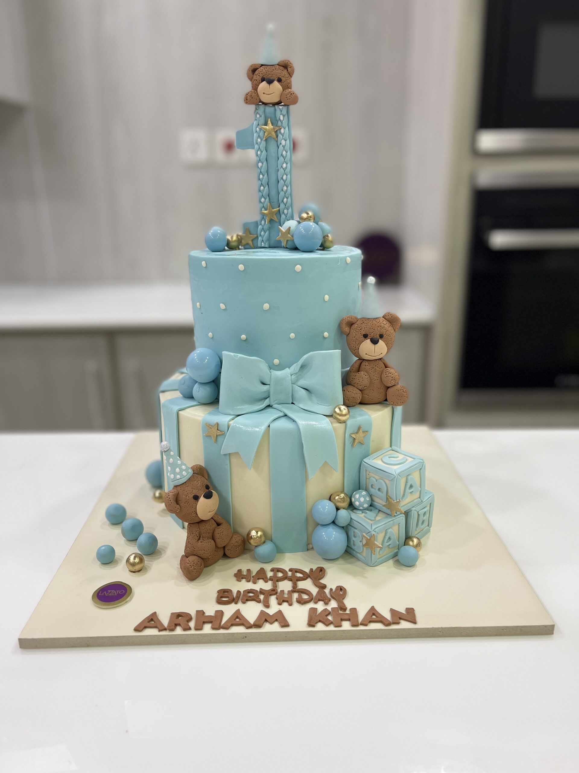 Bear Blue Cake