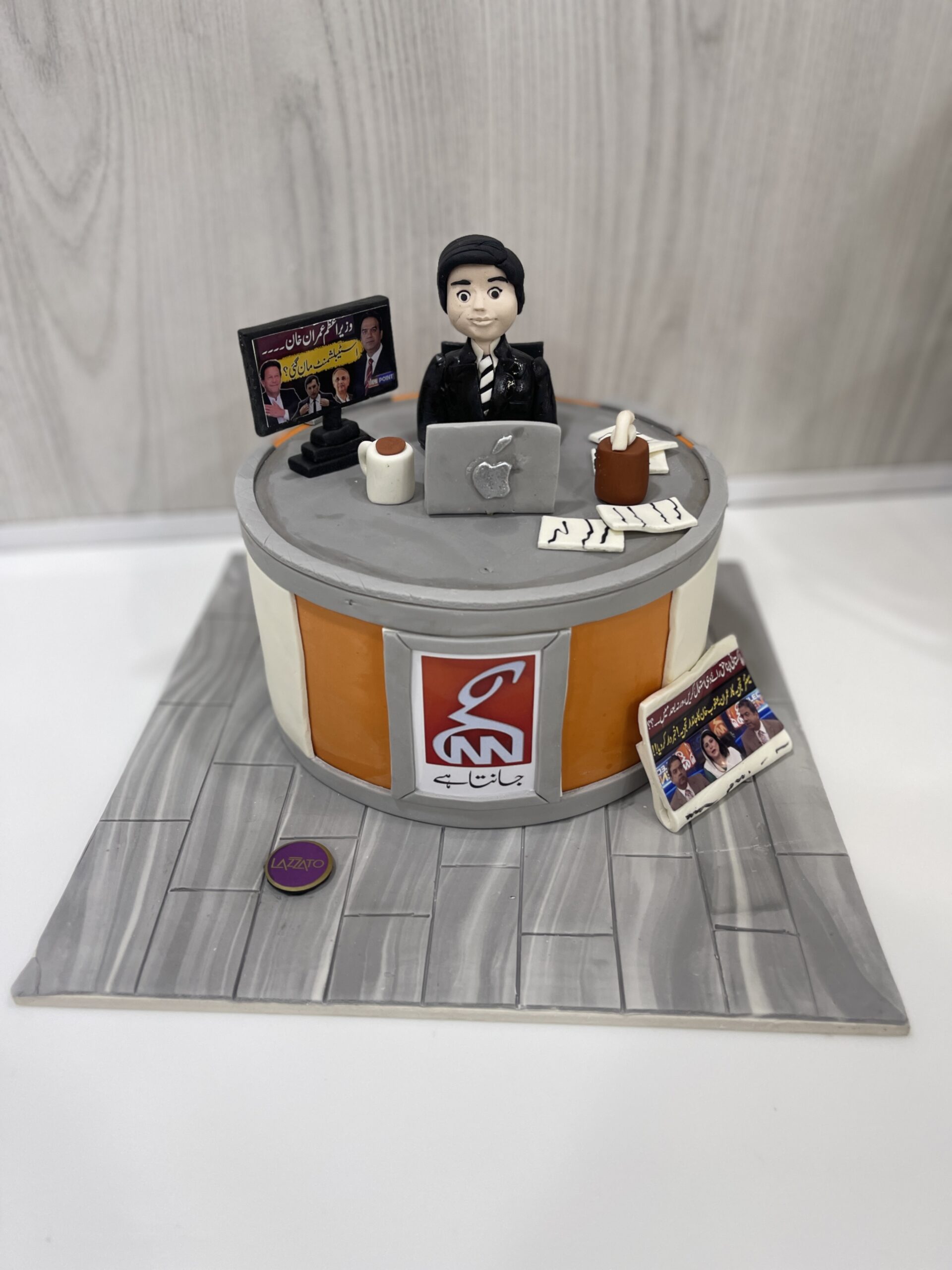 Corporate Cake For News Channel