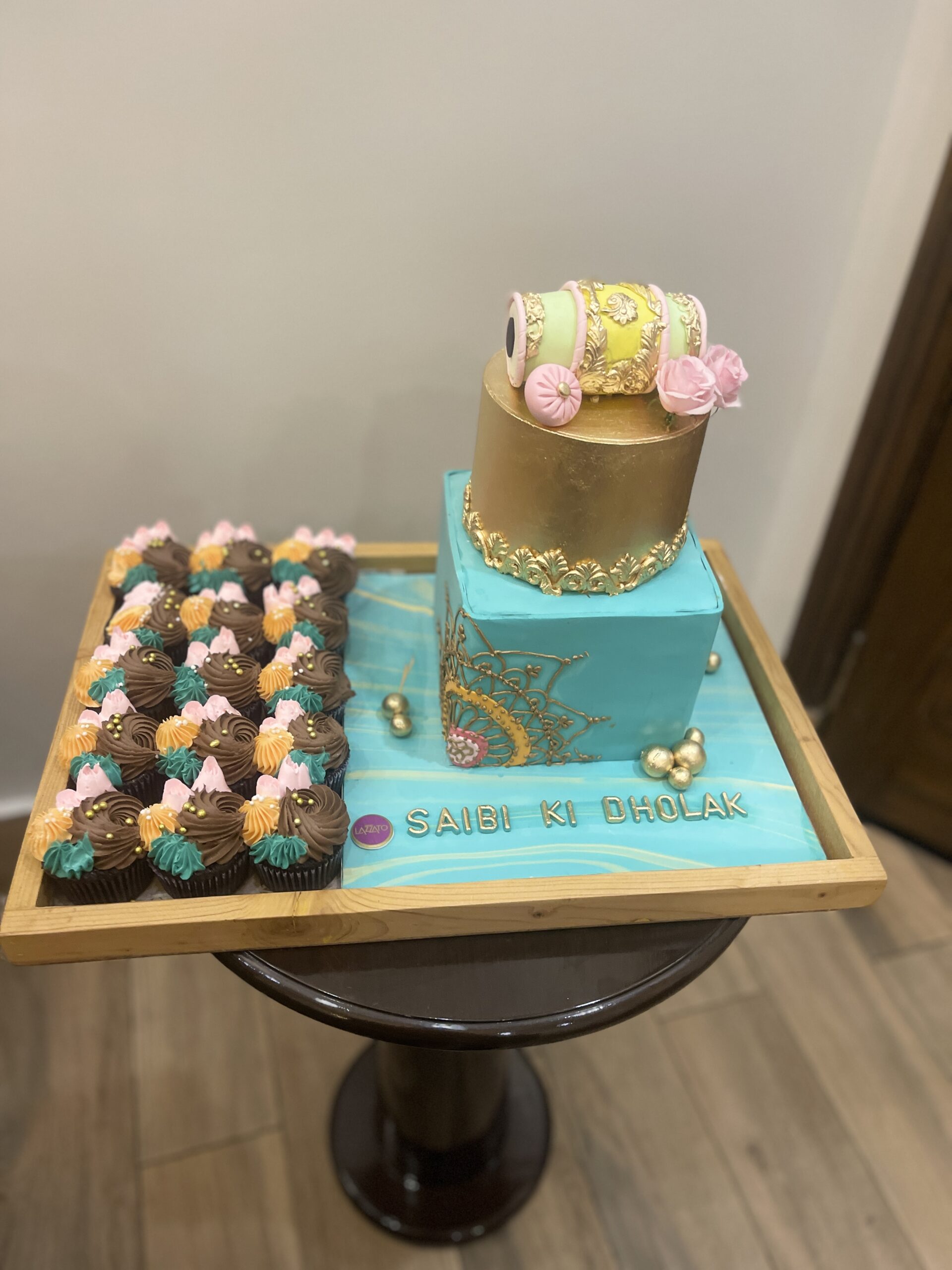 Dholak Cake Platter Tray