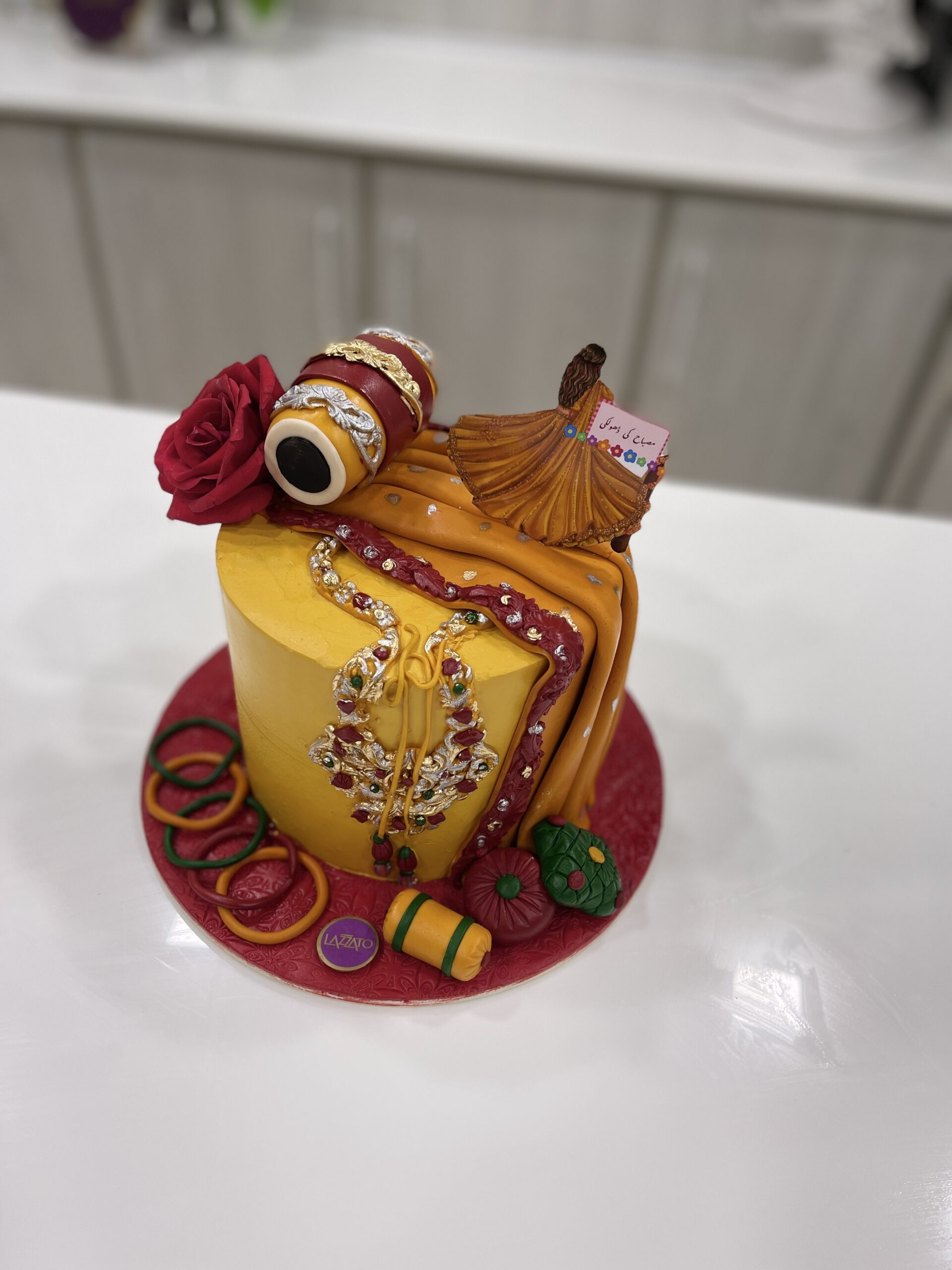 Dholak Mehndi Mayon Cake