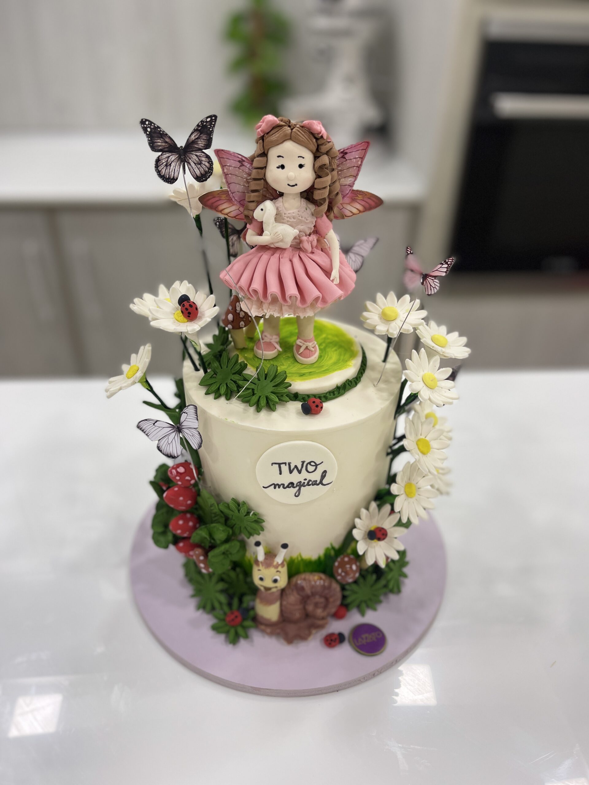 Hand Painted Fairy Cake