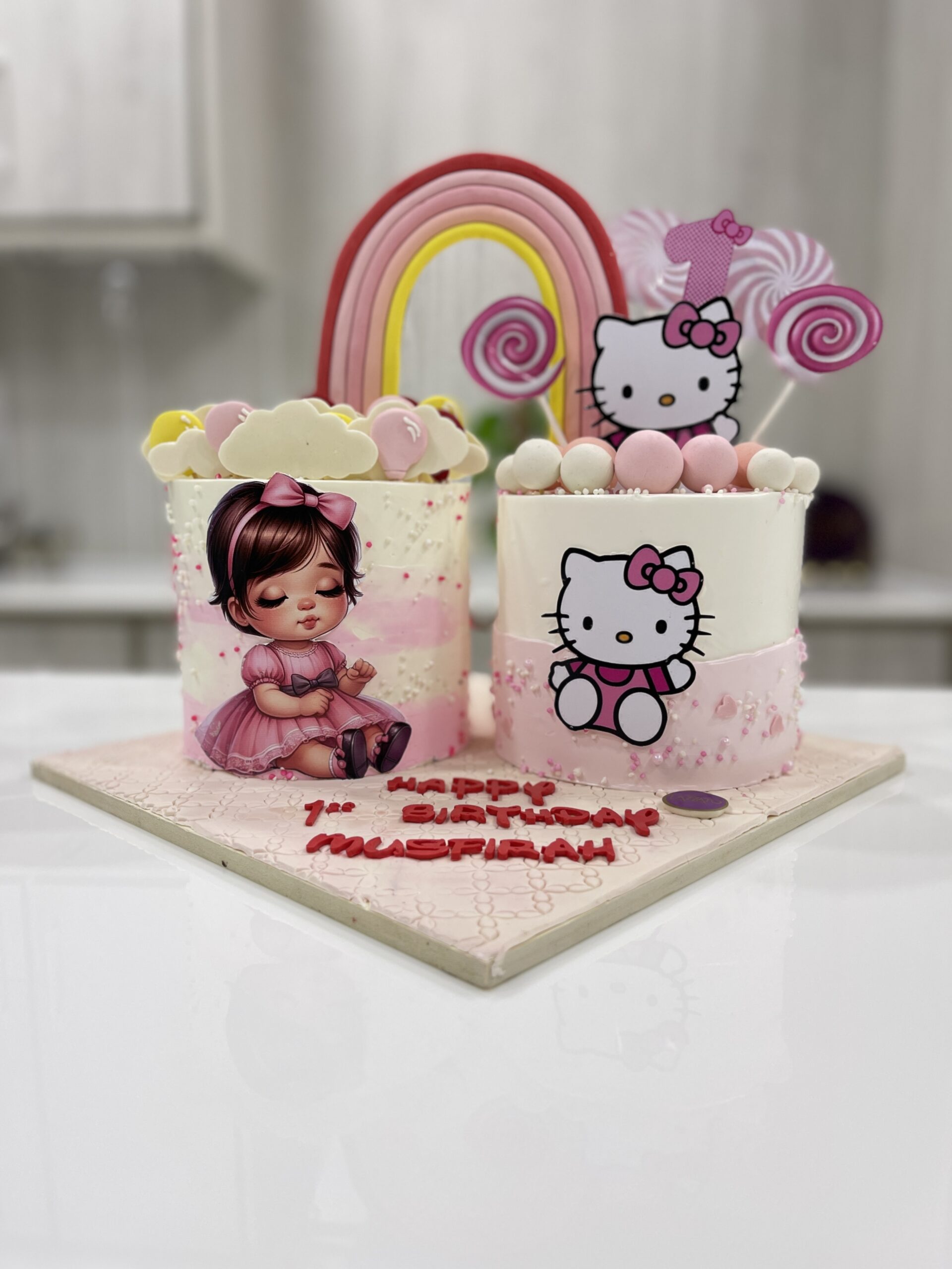 Kitty Doll Twin Cake Platter